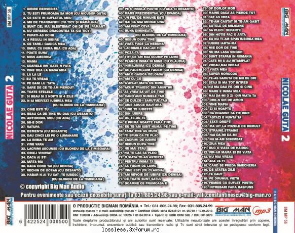 tracklist = vezi pe   nicolae guta